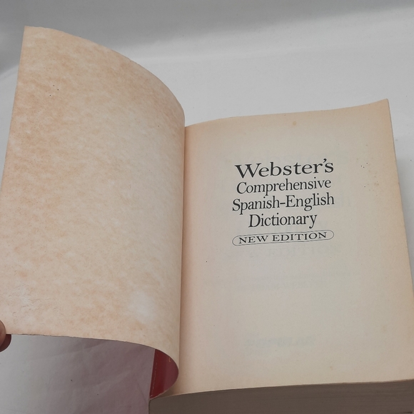 Webster's Comprehensive Spanish-English Dictionary Paperback Book New Edition - Picture 5 of 11